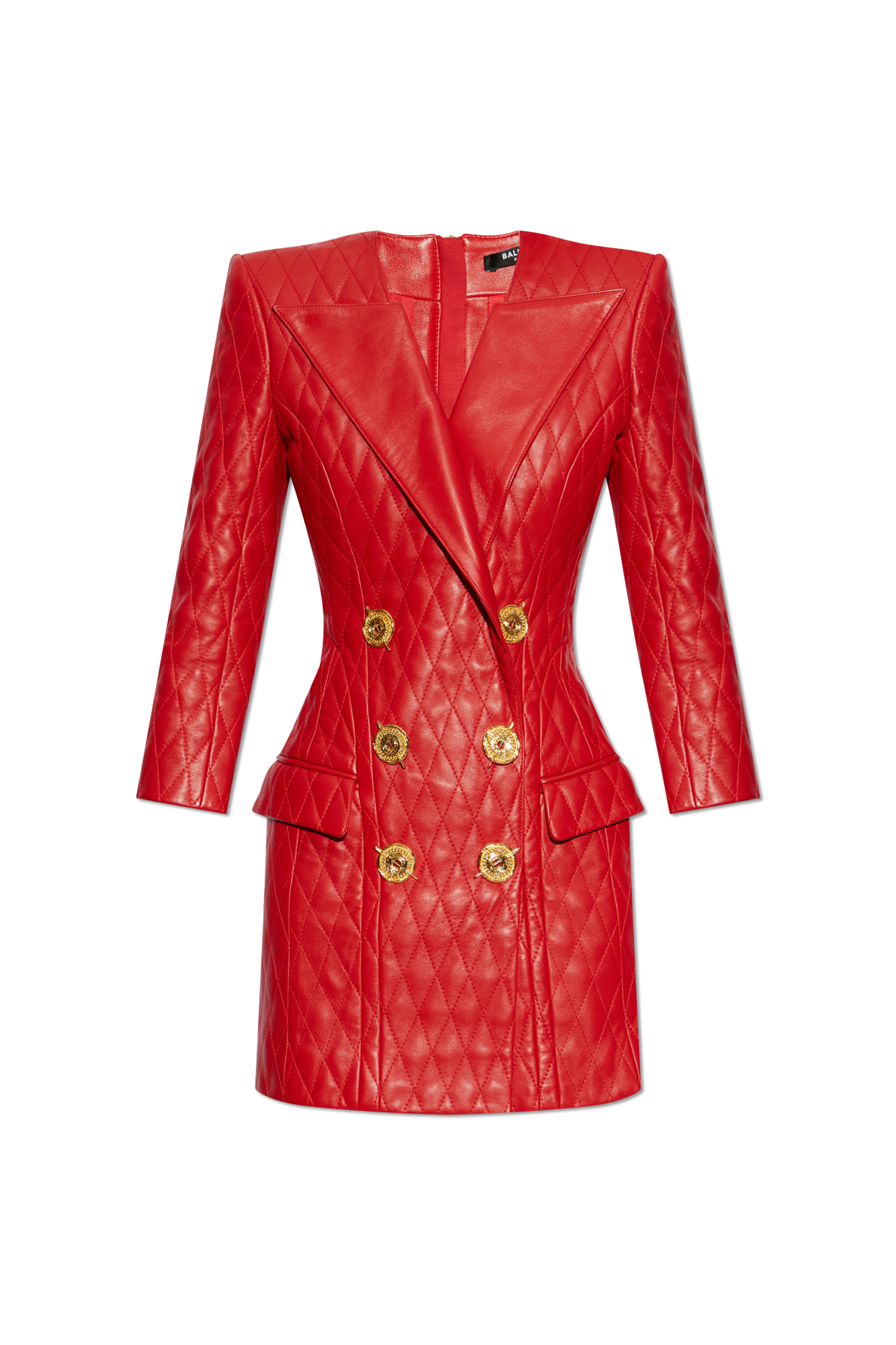 Balmain Leather dress with appliqués | Women's Clothing | Vitkac